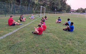 Reprise entrainement U14 (19/08/2024).