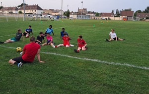 Reprise entrainement U14 (19/08/2024).